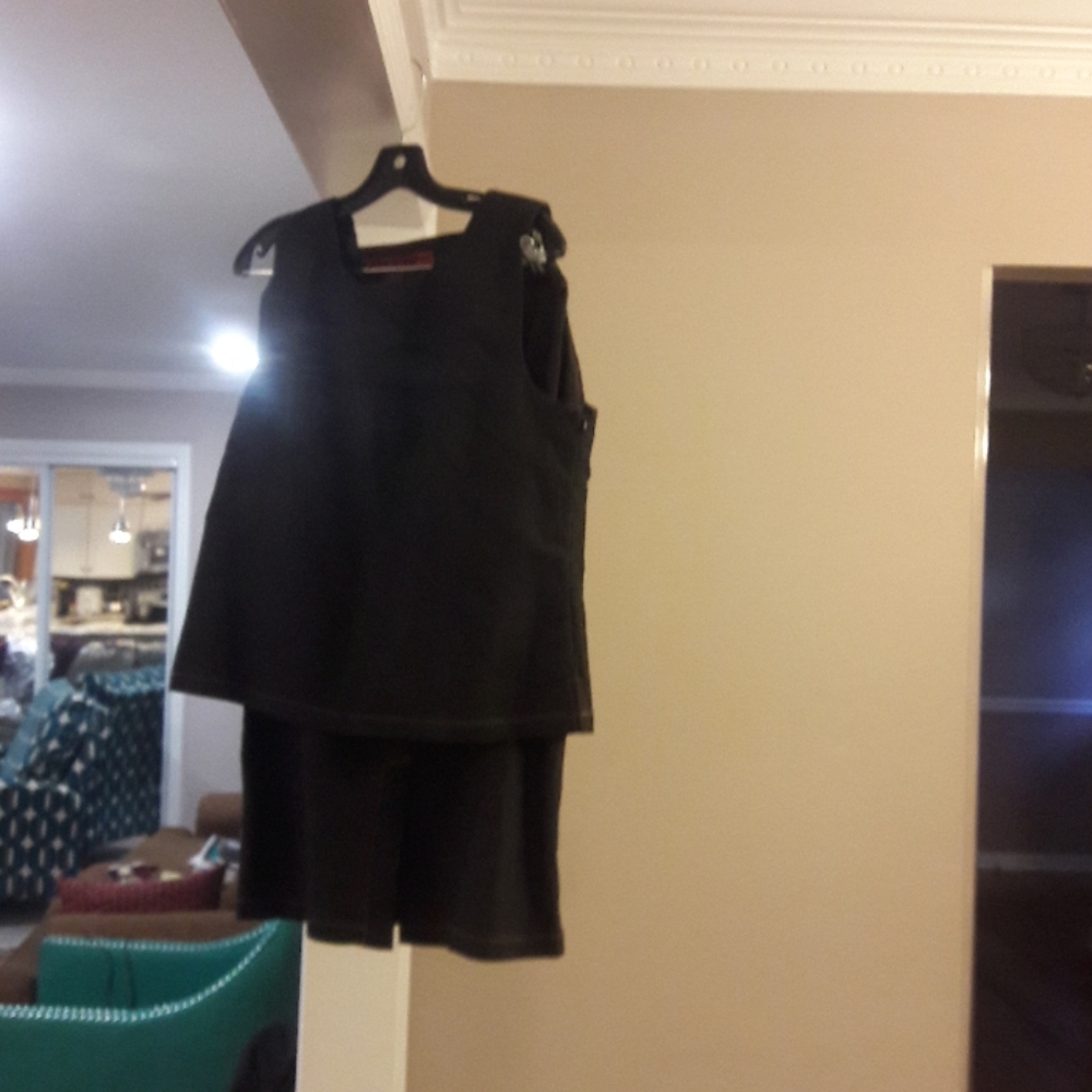 4 piece skirt, top, pants and blazer suit